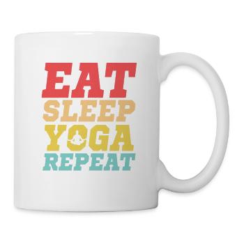 Manger Sommeil Yoga Répéter Intructor Enseignant - Mug blanc - blanc - Droite