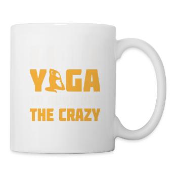 I Do Yoga To Burn Off The Crazy Yoga Class Instruc - Tasse - Weiß - Rechts