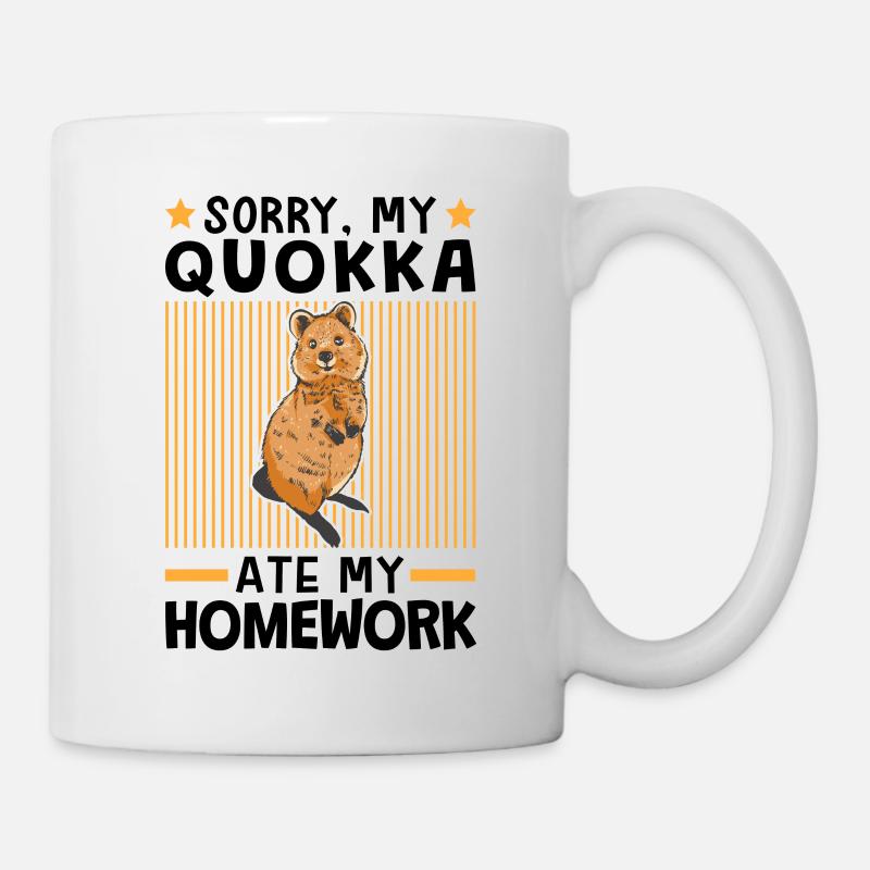 Quokka a mangé mes devoirs - Mug blanc - blanc
