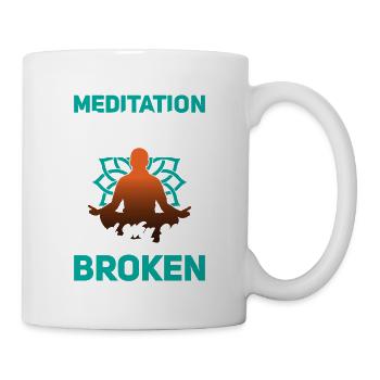 Meditation Is Why I Look Calm Meditating Yoga - Mug - white - Right