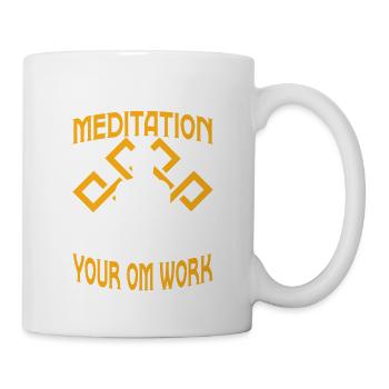 Devenir un expert en méditation Méditation Yoga - Mug blanc - blanc - Droite