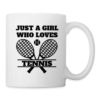 Tennis Girls Tennis Club Woman Tennis Player - Mug - white - Right