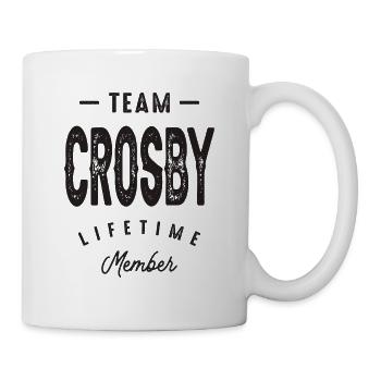 Team Crosby Funny Personalized Name - Mug - white - Right