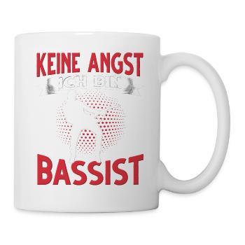 Bass Gitarre Gitarrist Bass Musiker Musik Bassist - Tasse - Weiß - Rechts
