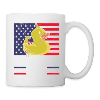 Firequacker Duck 4. Juli Firecracker - Tasse - Weiß - Rechts