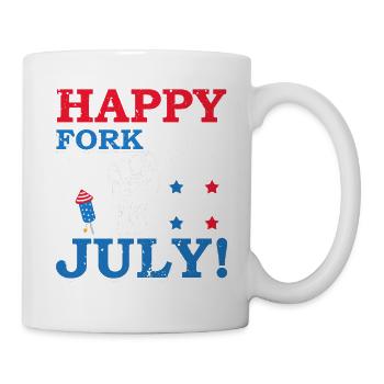 Happy Fork Of July Firecracker July 4th - Mug - white - Right