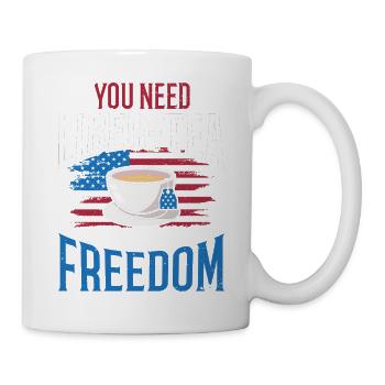 They need Liber-tea to enjoy the freedom of the 4th century. - Mug - white - Right