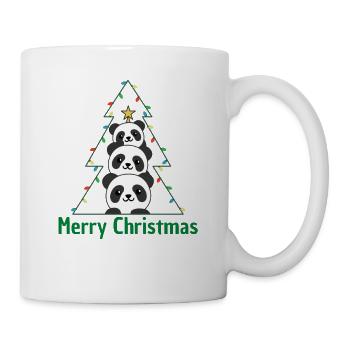Panda Arbre de Noël Animaux de Noël Pandas - Mug blanc - blanc - Droite