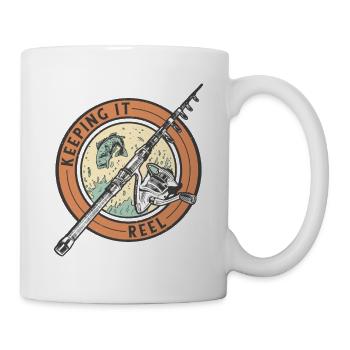 Keeping it reel Angelrute Keeping it reel Angelrut - Tasse - Weiß - Rechts
