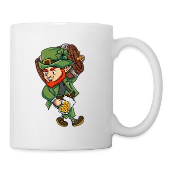 Grüner Kobold - Tasse - Weiß - Rechts
