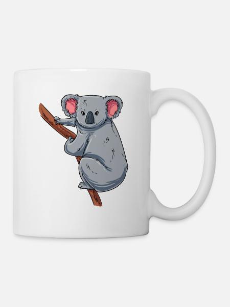 Kletternder Koala - Tasse - Weiß