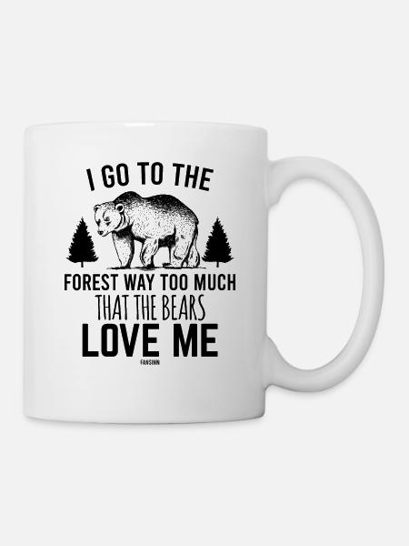 Wald Natur Erholung Landschaft - Tasse - Weiß