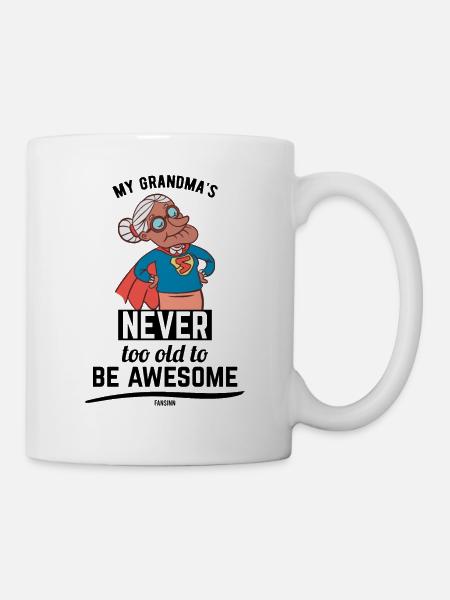 coole Oma Mutter Großmutter Held - Tasse - Weiß