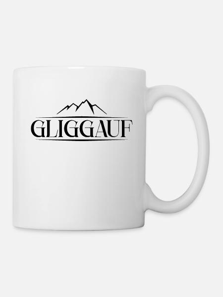 Erzgebirge Gruß - Tasse - Weiß