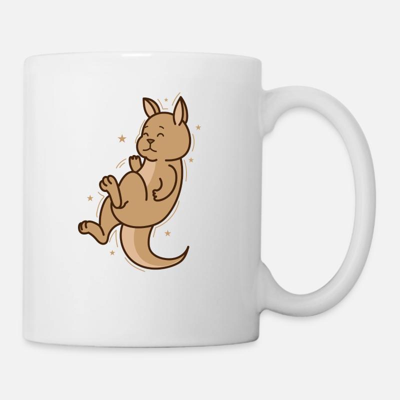 Kangaroo sleeps Australia Outback animal - Mug - white