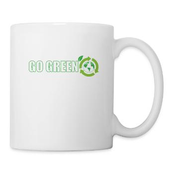 Go Green Environmental Protection Nature Planet Earth - Mug - white - Right