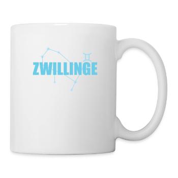 Zwillinge Sternzeichen Gemini Sternbild - Tasse - Weiß - Rechts