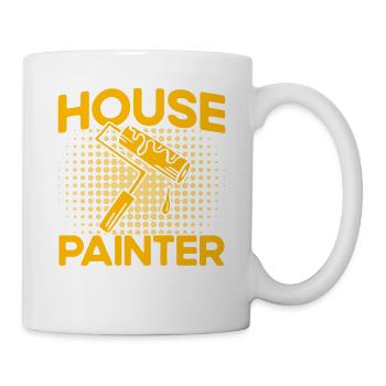 Maler Dekorateur Gewerbetreibender Geschenk - Tasse - Weiß - Rechts