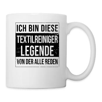 Wäscherei Geburtstag geboren Legende - Tasse - Weiß - Rechts