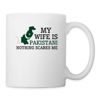 Nothing Scares Me Pakistani Wife Pakistan - Mug - white - Right