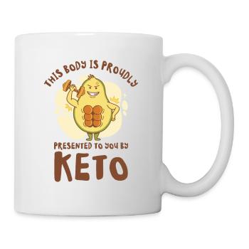 Keto Diet Workout Nutritionniste Avocat - Mug blanc - blanc - Droite