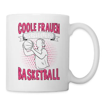 Basketball Training Trikot Coole Frauen Spielen - Tasse - Weiß - Rechts