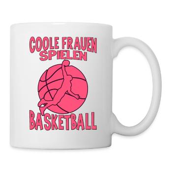 Basketball Training Trikot Coole Frauen Spielen - Tasse - Weiß - Rechts
