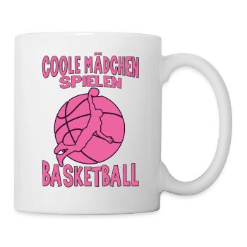 Basketball Training Trikot Coole Frauen Spielen - Tasse - Weiß - Rechts