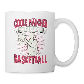 Basketball Training Trikot Coole Frauen Spielen - Tasse - Weiß - Rechts