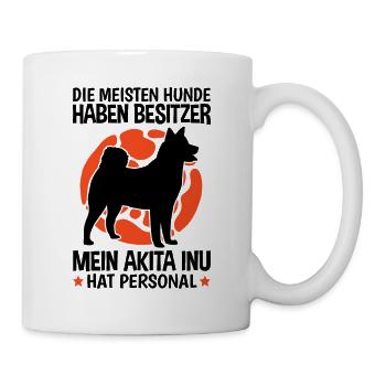 Mein Akita Inu hat Personal japanischer Spitz - Tasse - Weiß - Rechts