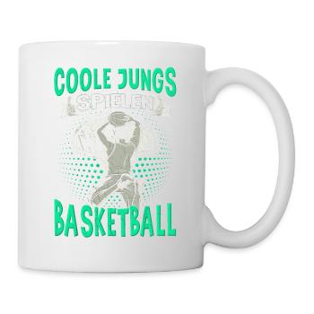 Basketball Training Trikot Coole Jungs Spielen - Tasse - Weiß - Rechts