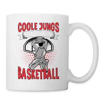 Basketball Training Trikot Coole Jungs Spielen - Tasse - Weiß - Rechts