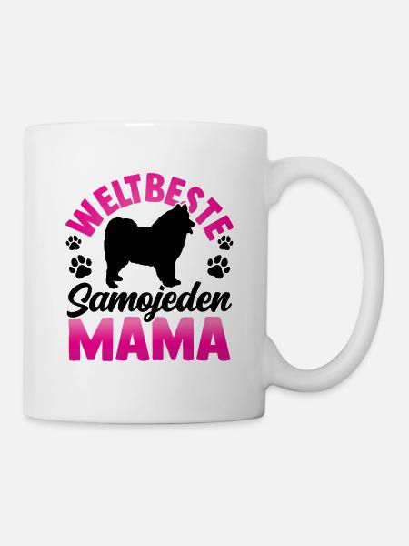 Weltbeste Samojede Mama Samojedenspitz - Tasse - Weiß