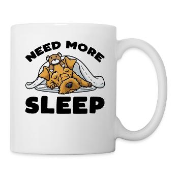 Chien Welsh Terrier avec dort en peluche - Mug blanc - blanc - Droite