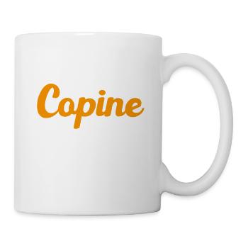 Touche a ma Copine je te pète les jambes Humour - Mug blanc - blanc - Droite