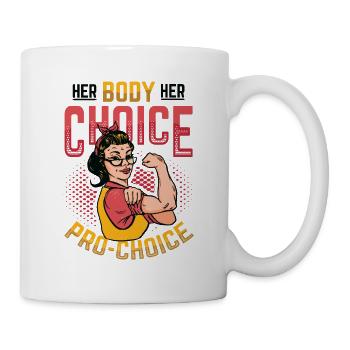 Son corps, son choix, Pro Choice, Droit des femmes - Mug blanc - blanc - Droite