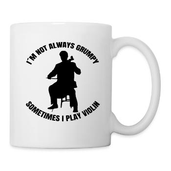 Violon Orchestre Violoniste Musique Violon - Mug blanc - blanc - Droite