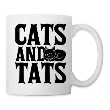 Citation de chats et de tats - Mug blanc - blanc - Droite