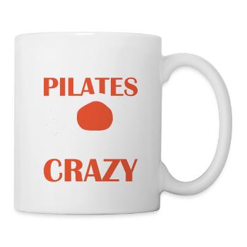 Je fais du Pilates pour brûler l’exercice de fitness fou - Mug blanc - blanc - Droite