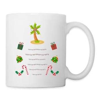 Chemise pull de Noël trop chaude pour moche - Mug blanc - blanc - Droite
