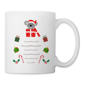 Chemise pull de Noël trop chaude pour moche - Mug blanc - blanc - Droite