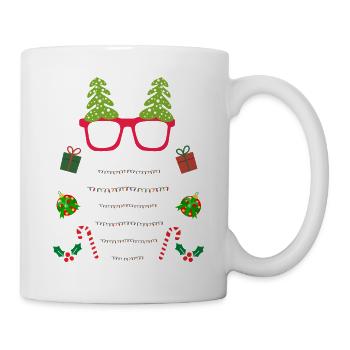 Chemise pull de Noël trop chaude pour moche - Mug blanc - blanc - Droite