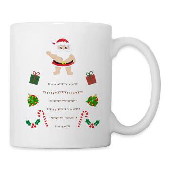 Trop chaud pour une chemise de noël moche - Mug blanc - blanc - Droite
