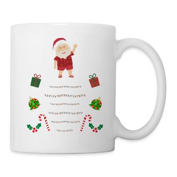 Chemise pull de Noël trop chaude pour moche - Mug blanc - blanc - Droite