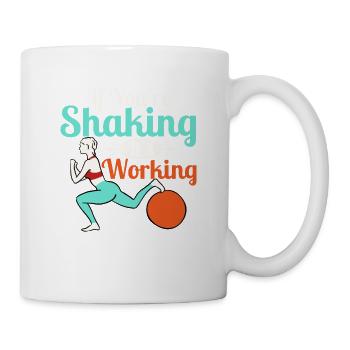 If You're Shaking It's Working Pilates Exercise - Mug - white - Right