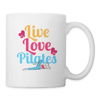 Live Love Pilates Fitness Exercise - Mug - white - Right
