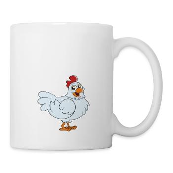 Mère de poulet et amateur de vin - Mug blanc - blanc - Droite