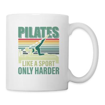 Pilates Like A Sport, Only Harder Exercise Fitness - Mug - white - Right