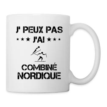 Je peux pas j'ai combiné nordique cadeau humour - Mug blanc - blanc - Droite