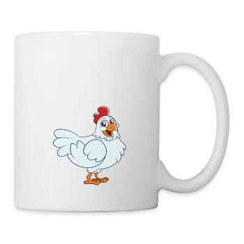 Les poulets mieux que la thérapie - Mug blanc - blanc - Droite
